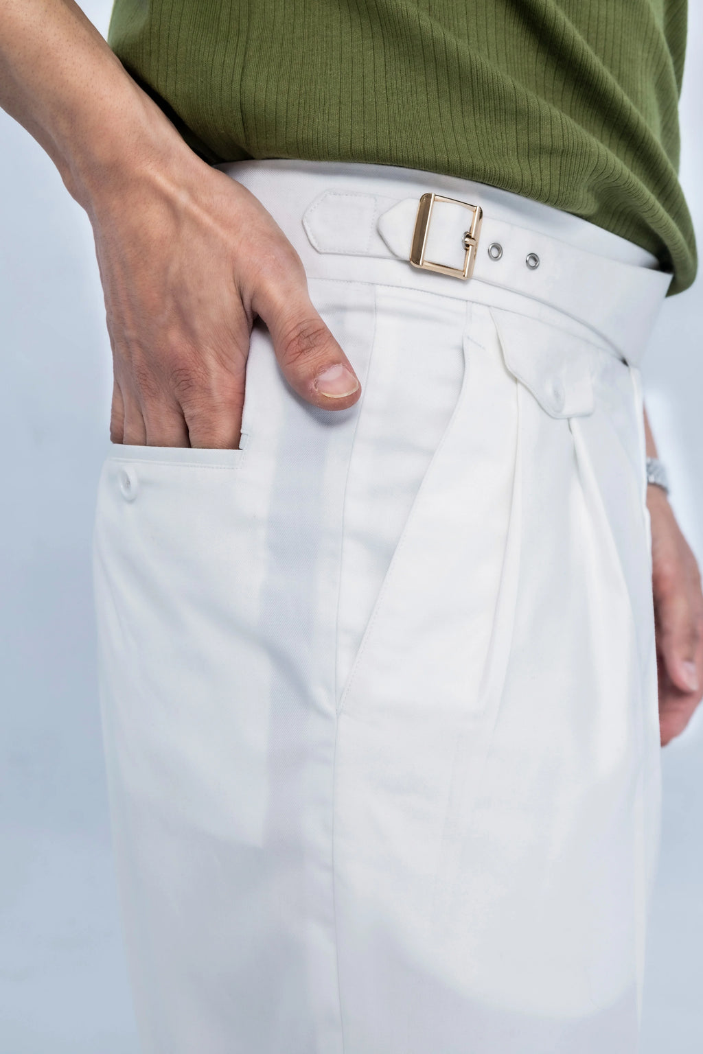 Pearl White Gurkha Pants