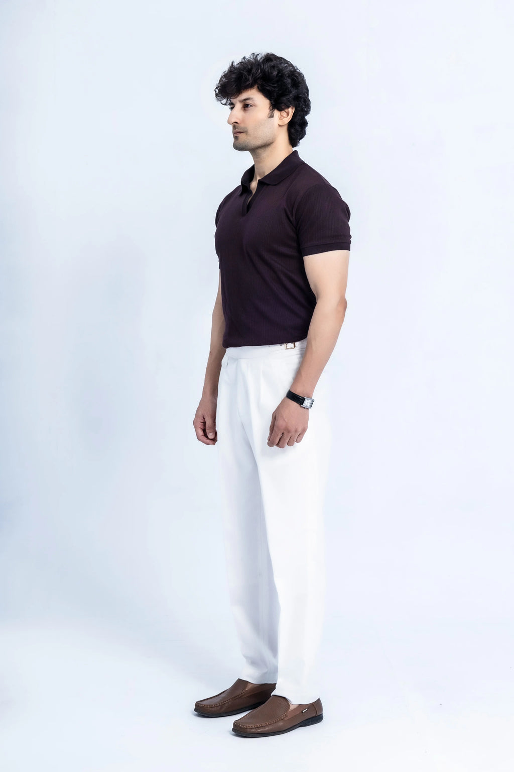 Plum Drop Needle Polo