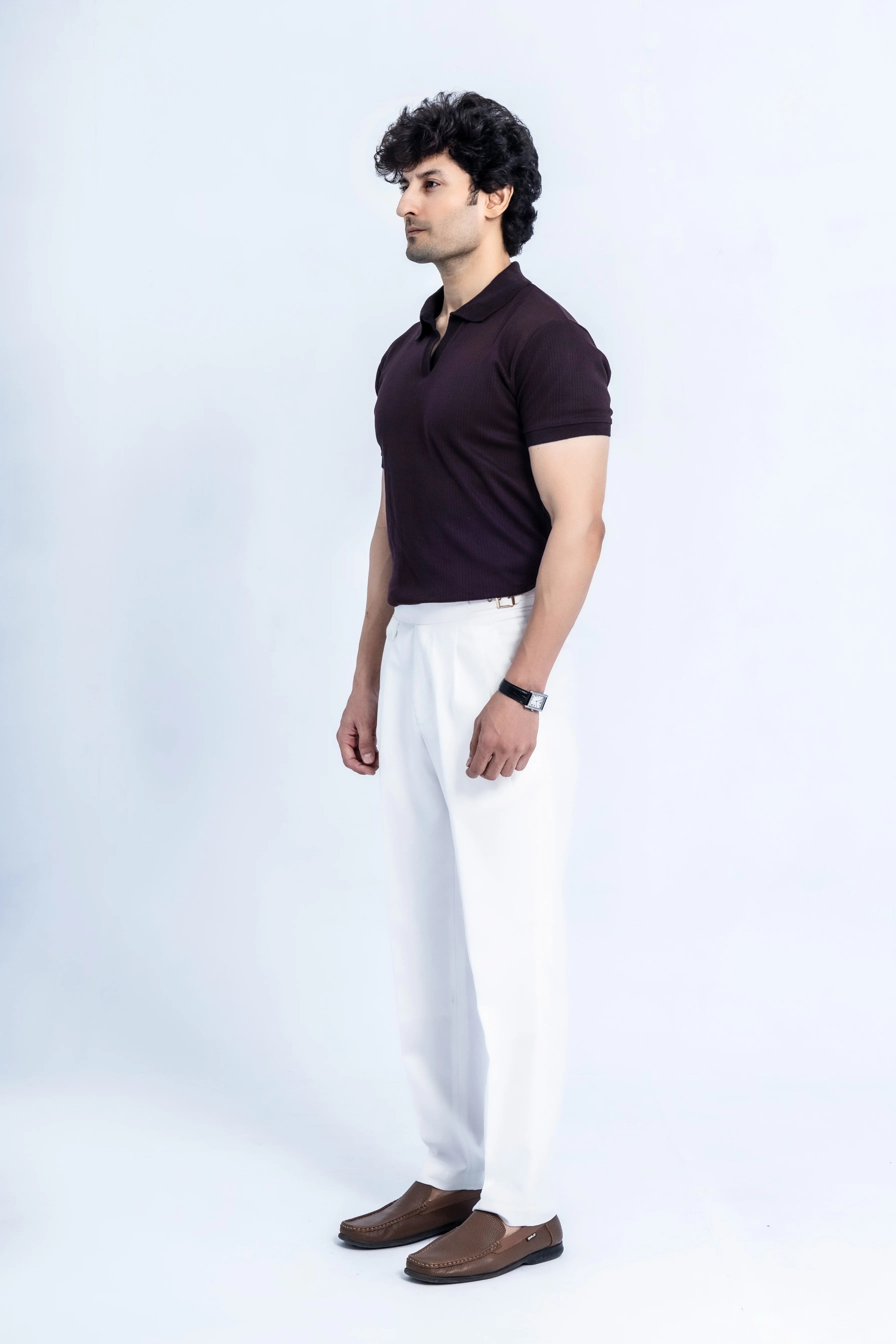 Plum Drop Needle Polo